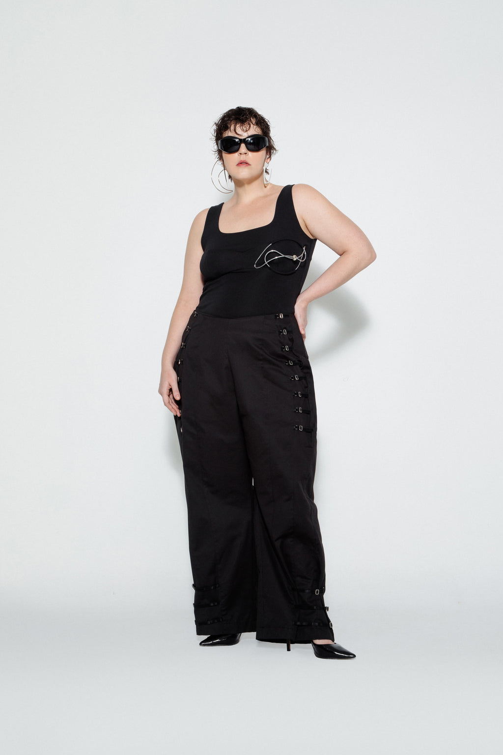 Calça Boyfriend Alças