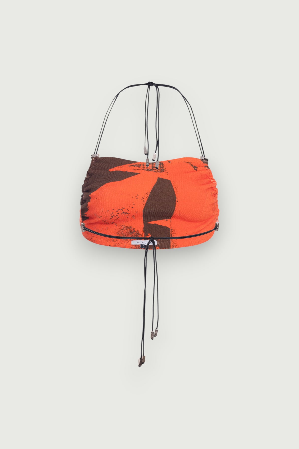 Top Barely There Estampado Karoline Vitto, vista traseira