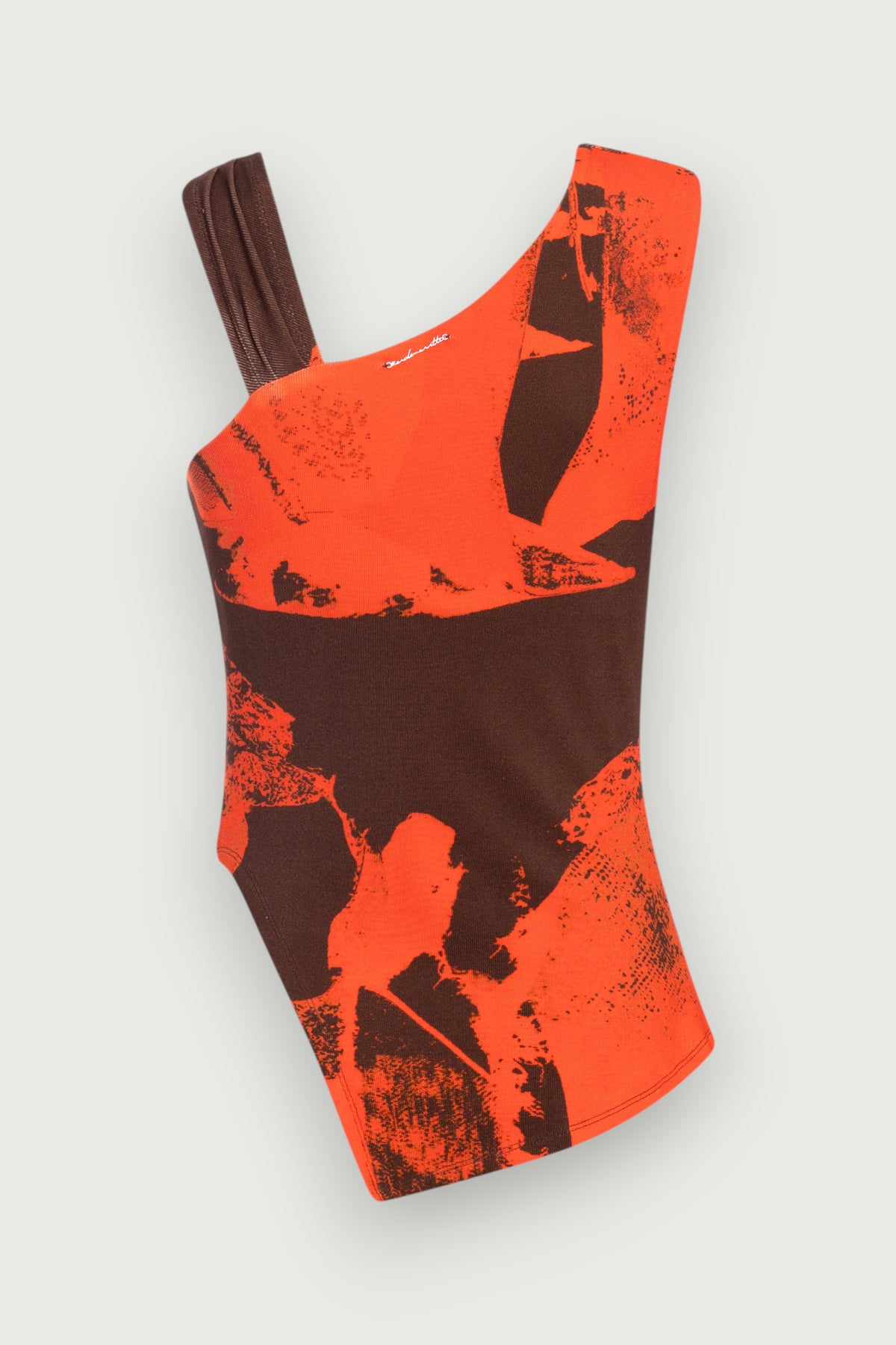 Top Nó Estampado Karoline Vitto, vista traseira