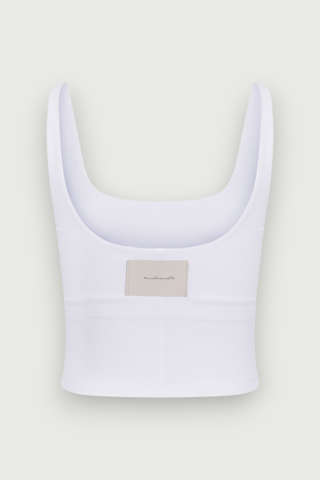 Top Underwear KV Branco Karoline Vitto, vista traseira
