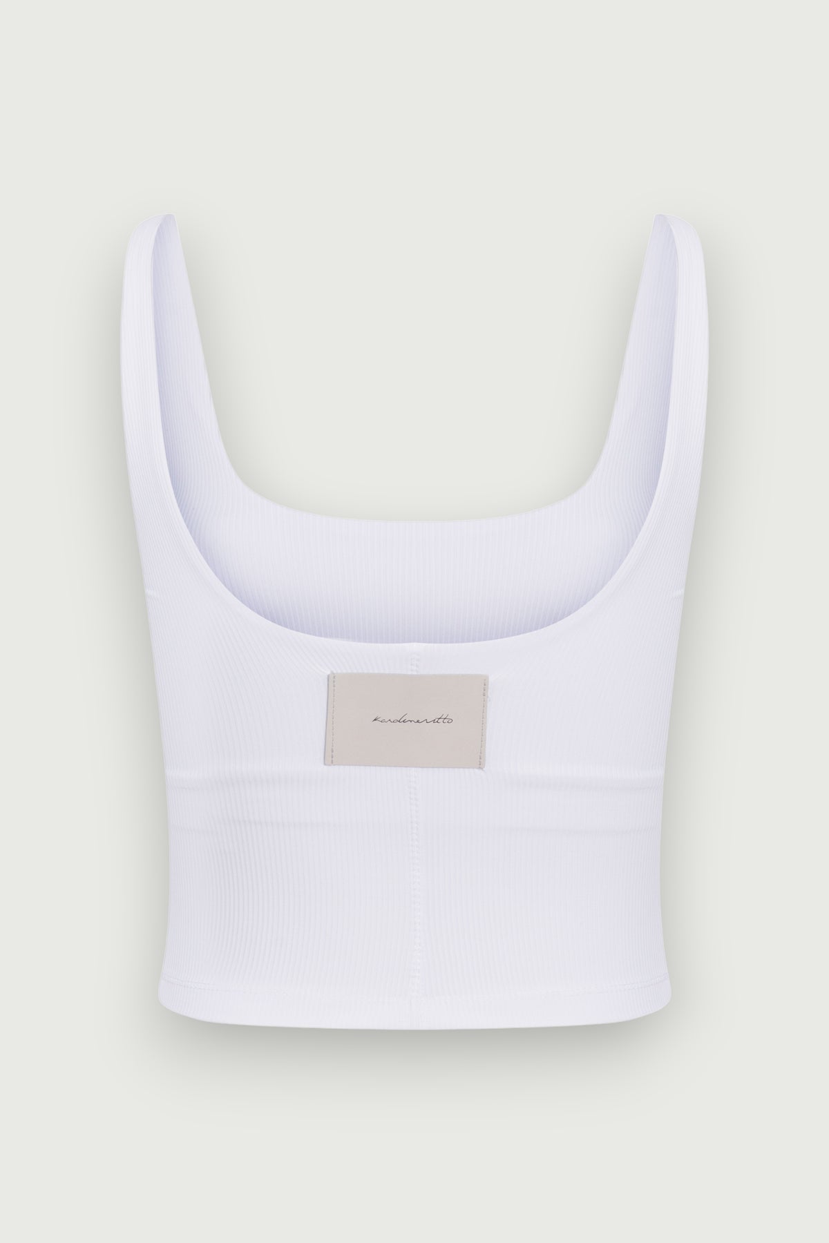 Top Underwear KV Branco Karoline Vitto, vista traseira