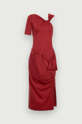 Vestido Ashley Vermelho Karoline Vitto, vista frontal