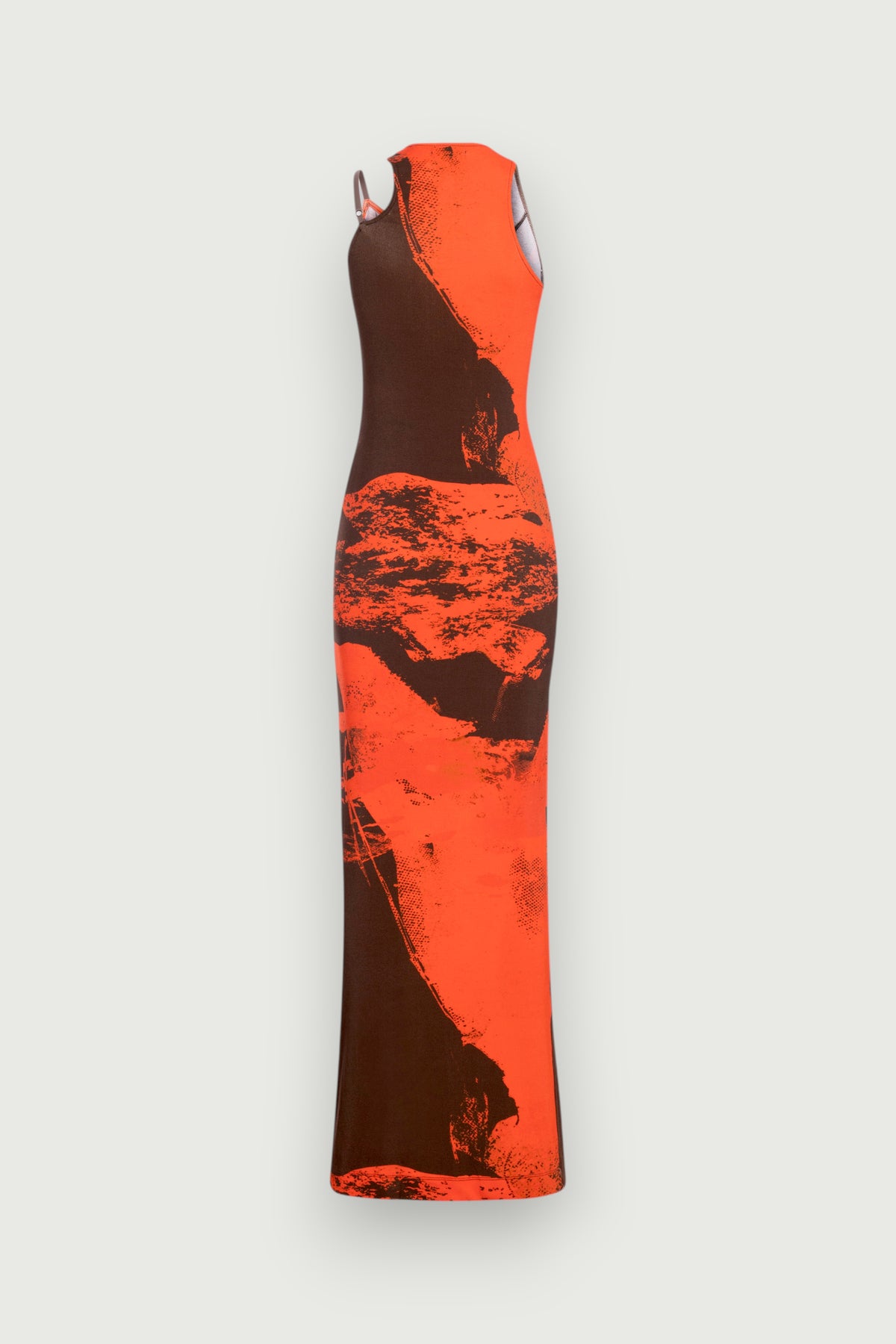 Vestido Metal KV Estampado Karoline Vitto, vista traseira