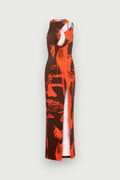 Vestido Metal KV Estampado Karoline Vitto, vista frontal