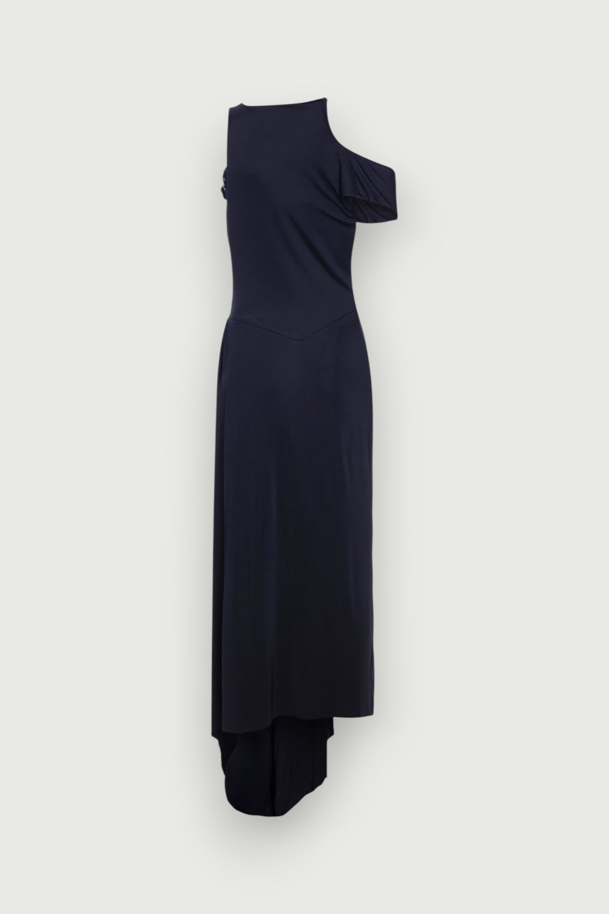 Vestido Undertide Preto Karoline Vitto solto, vista traseira
