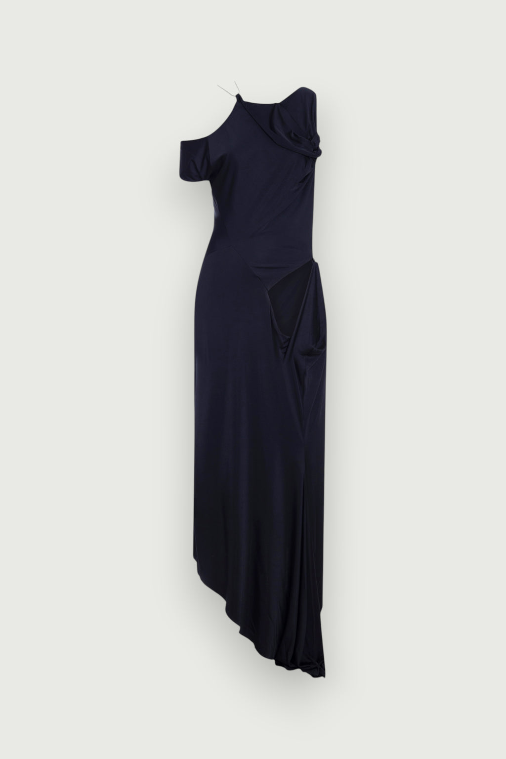 Vestido Undertide Preto Karoline Vitto solto, vista frontal